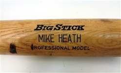Mike Heath Game Used Bat