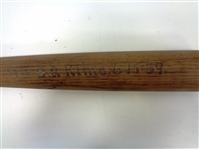 Rare Lathe Bat Made for Author O.A. Kline on 6/15/1939