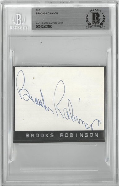 Brooks Robinson Autographed Cut