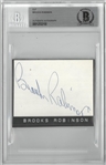Brooks Robinson Autographed Cut