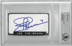 Joe Theismann Autographed 2x4 Cut