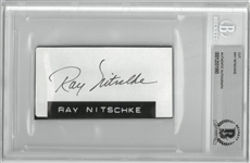 Ray Nitschke Autographed 2x4 Cut