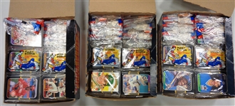 Lot of 1987 Donruss Rack Packs with Stars Showing