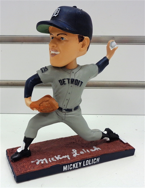 Mickey Lolich Autographed SGA Bobblehead (Rare)
