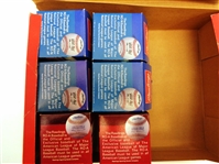 6 Official National League Baseballs and a Display Box