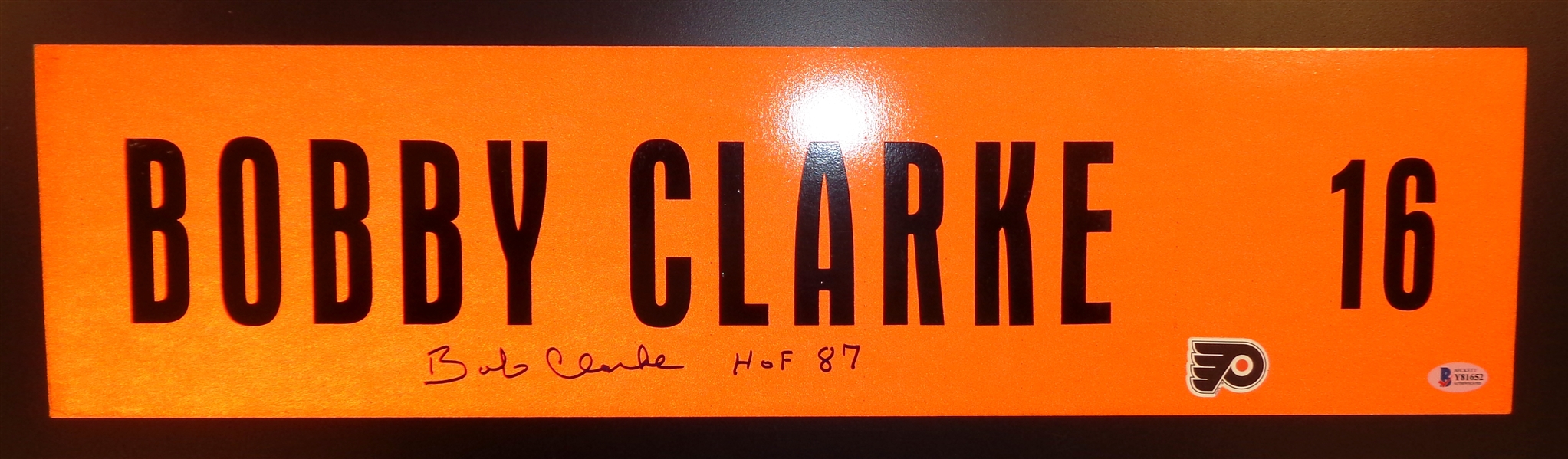 Bobby Clarke Autographed 6x24 Metal Sign