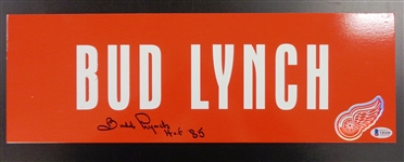 Budd Lynch Autographed 6x18 Metal Sign
