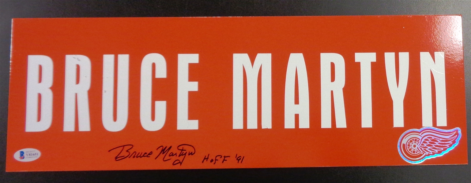 Bruce Martyn Autographed 6x18 Metal Sign
