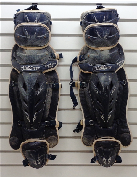 James McCann Game Used & Autographed 2015 Shin Guards
