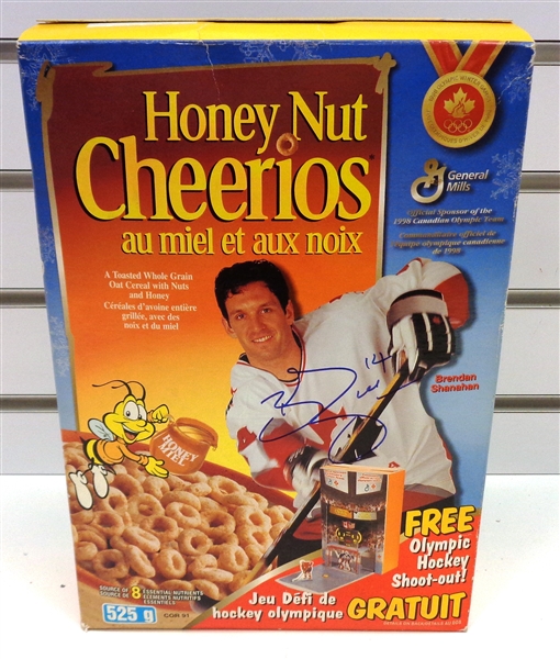 Brendan Shanahan Autographed Cereal Box