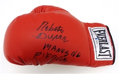 Roberto Duran Autographed Boxing Glove w Manos de Piedra