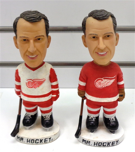 Lot of 2 Gordie Howe Bobbleheads
