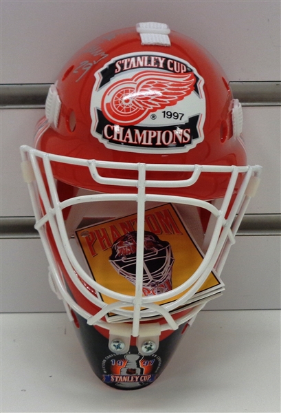 Mike Vernon Autographed 1997 Cup Mini Mask