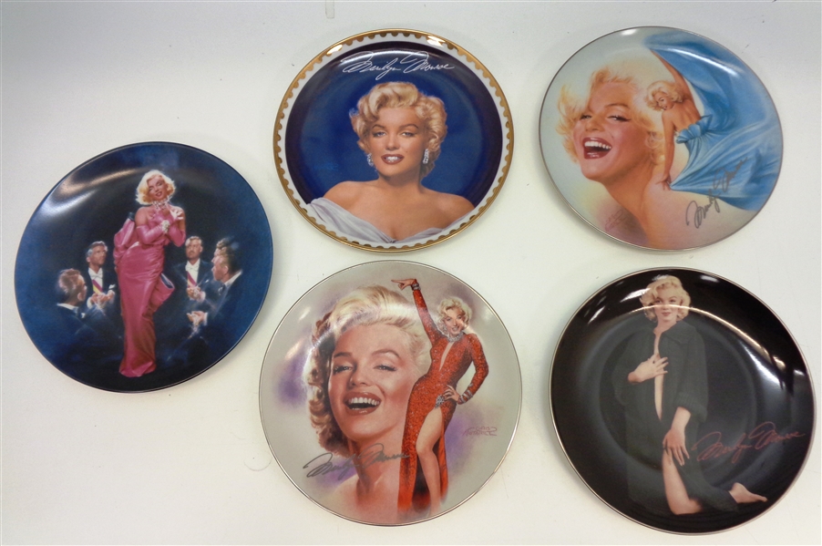 Marilyn Monroe Lot of 5 8" Plates