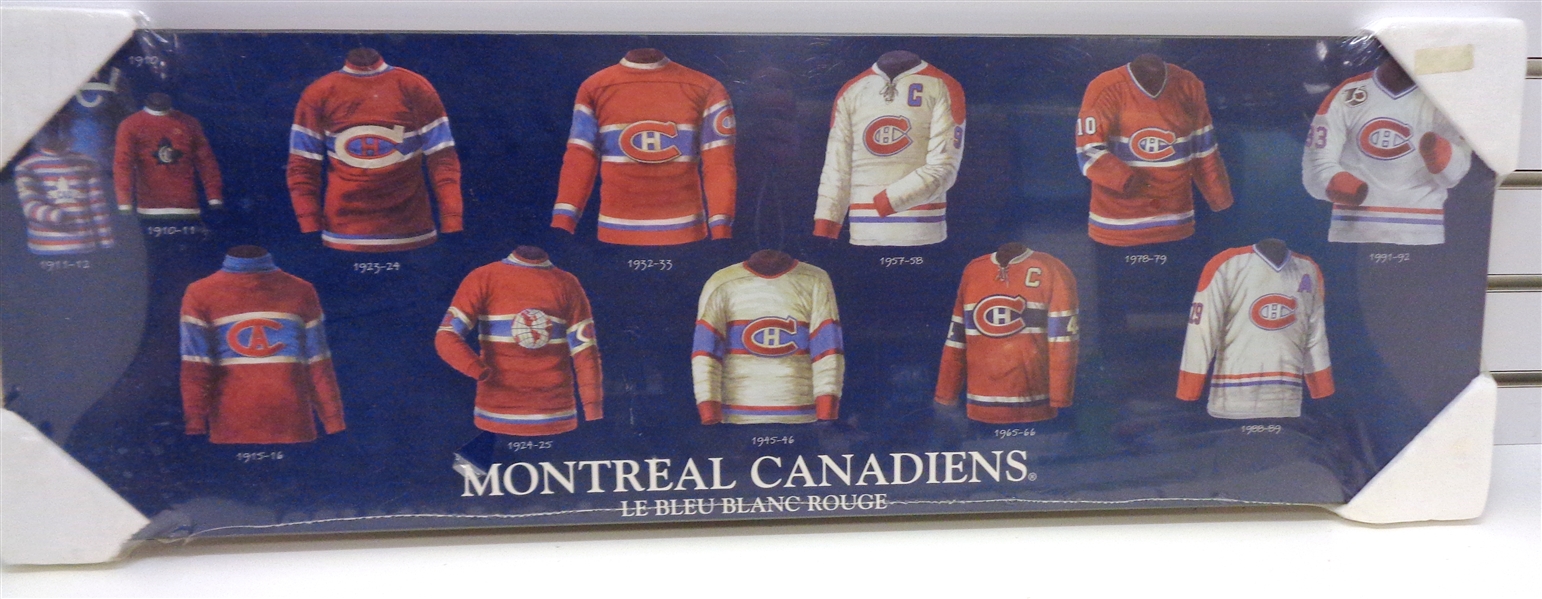 Montreal Canadiens 12x36 Wood Plaque (Pick up only)
