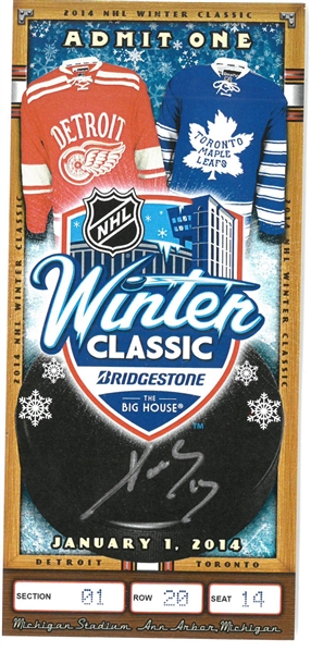 Pavel Datsyuk Autographed Winter Classic Ticket