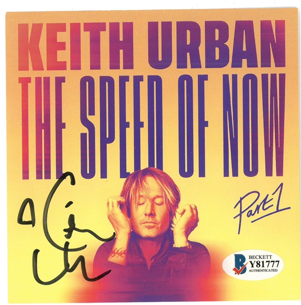 Keith Urban Autographed CD Cover