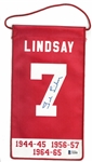 Ted Lindsay Autographed 5x10 Mini Banner