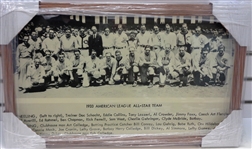 1933 All Star Game 13x22 AL Team Photo Framed (1st AS Game)