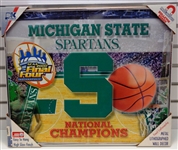 MSU Spartans 2000 Champs 20x24 Metallic Sign