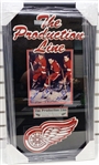 Production Line Autographed Framed 8x10 Photo Howe/Lindsay/Abel