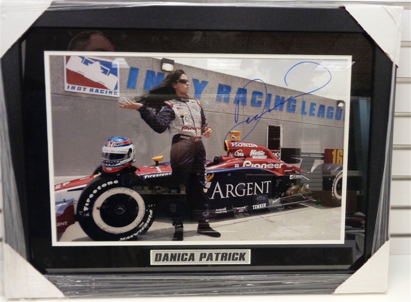 Danica Patrick Autographed Framed Photo (Pick up only)