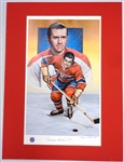 Maurice Richard Autographed Matted 12x18 Litho