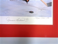 Maurice Richard Autographed Matted 12x18 Litho