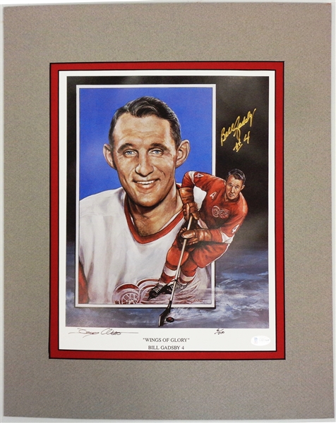 Bill Gadsby Autographed Matted 11x14 Litho