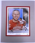 Alex Delvecchio Autographed Matted 11x14 Litho