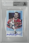 Boom Boom Geoffrion Autographed Legends of Hockey Card