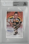 Woody Dumart Autographed Legends of Hockey Card
