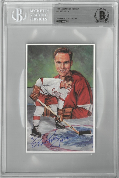 Red Kelly Autographed Legends of Hockey Card