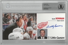Scotty Bowman Autographed Promo Card