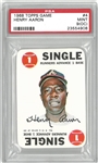 Hank Aaron PSA 9 (OC) 1968 Topps Game