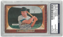 Harvey Kuenn Autographed 1955 Bowman