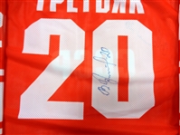 Vladislav Tretiak Autographed Russia Jersey
