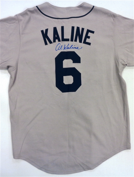 Al Kaline Autographed Tigers Road Jersey