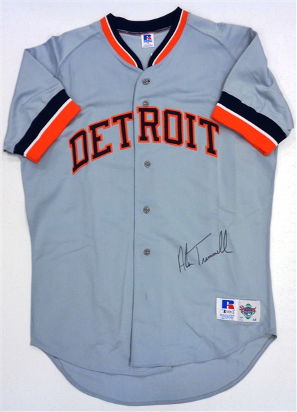 Alan Trammell Autographed Road Authentic Jersey