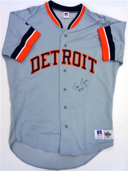 Travis Fryman Autographed Road Authentic Jersey