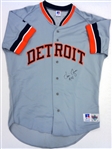 Travis Fryman Autographed Road Authentic Jersey