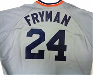 Travis Fryman Autographed Road Authentic Jersey