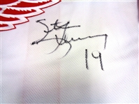 Steve Yzerman Autographed Red Wings Jersey Signed Below Logo