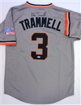 Alan Trammell Autographed Road Jersey with Patch