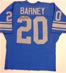 Lem Barney Autographed Vintage Lions Jersey