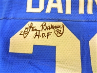 Lem Barney Autographed Vintage Lions Jersey