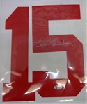 Ted Lindsay Autographed Jersey Number (1964/65 Comeback Season #15)