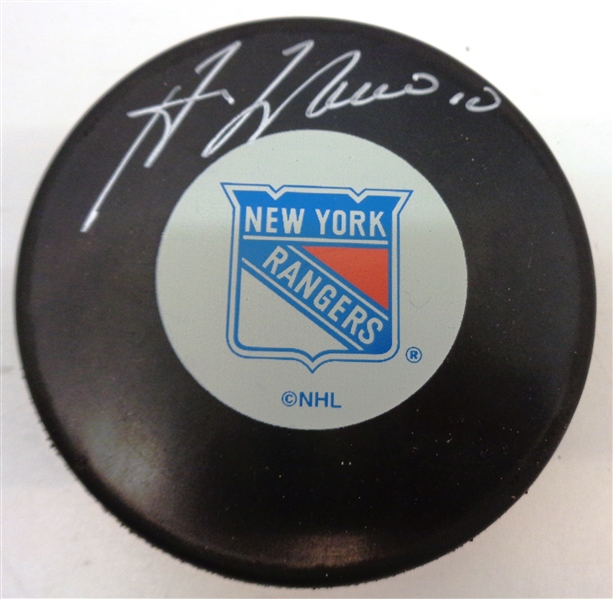 Guy Lafleur Autographed Rangers Puck