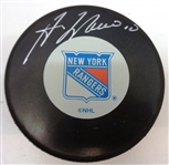 Guy Lafleur Autographed Rangers Puck