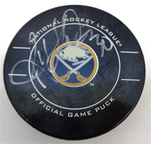 Ryan Miller Autographed Sabres Puck